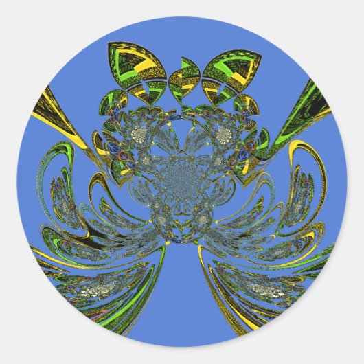 Veder Vis Ronde Sticker (Voorkant)