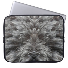 Vederachtige bontige pluis laptop sleeve