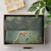 Vederachtige Flamingo Blush, Gedempte Botanische Tissuepapier (Geschenk)