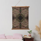 Vederachtige gedroogde grassen Natuur Abstract Hangend Wandkleed (Slaapkamer)