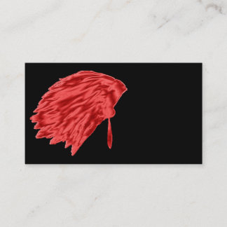 vedertop, visitekaartjes, inheems, Amerikaans, Visitekaartje