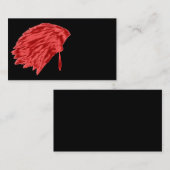 vedertop, visitekaartjes, inheems, Amerikaans, Visitekaartje (Voorkant / Achterkant)