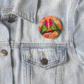 vedervogels ronde button 5,7 cm (In situ)