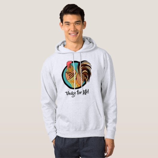 Vedge for Life Vegetarian / Vegan Hoodie (Voorkant volledig)