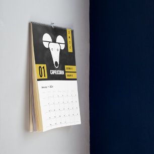 Vedic Rashi Geometrisch teken per maand Kalender