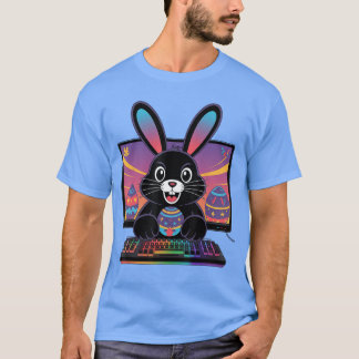 Vedo Gamer Pasen Dag Grappige Gaming Konijn Voor G T-shirt