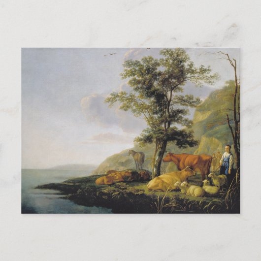 Vee bij een rivier  Aelbert Cuyp   Briefkaart (Voorkant)