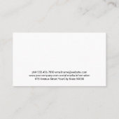 Vee dat gras eet op de boerderij visitekaartje (Achterkant)