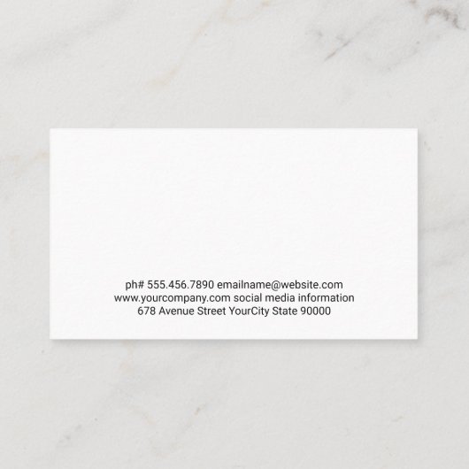 Vee eet gras op het Boerderij Visitekaartje (Achterkant)