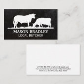 Vee eet gras op het Boerderij Visitekaartje (Voorkant / Achterkant)