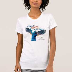 Vee houdt niet op te geloven t-shirt
