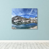 Vee Lake en Seven Gables Panorama - Sierra Canvas Afdruk (Insitu (Houten vloer))