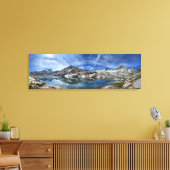 Vee Lake en Seven Gables Panorama - Sierra Canvas Afdruk (Insitu (Woonkamer))