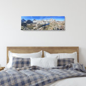 Vee Lake van High Aboe - Sierra Canvas Afdruk (Insitu (Slaapkamer))