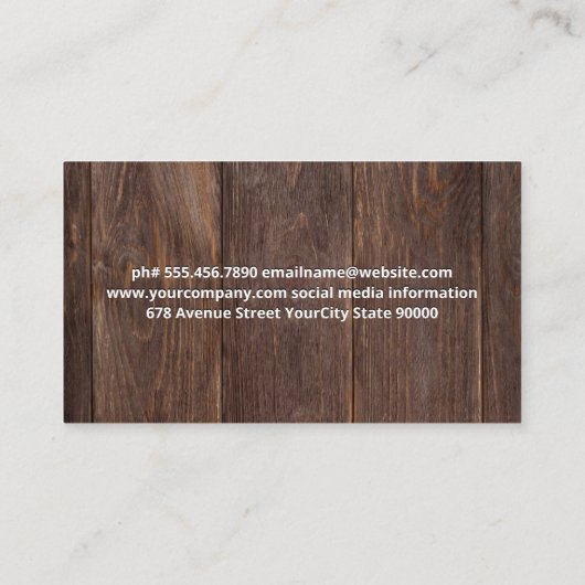 Vee | Landbouw | Veldtrekker Visitekaartje (Achterkant)