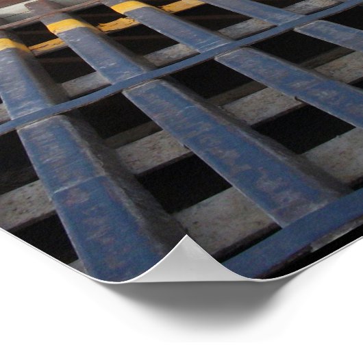 Vee op een grindweg, Wyoming Poster (Hoek)