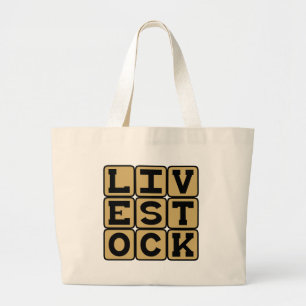 Vee, Runderen Grote Tote Bag