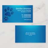 veeartsenijkundige visitekaartjes voor blauwe geze (Voorkant / Achterkant)