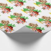 Veedrijfster en Paard Cadeaupapier (Hoek)