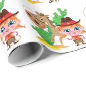 Veedrijfster en Paard Cadeaupapier (Rol Hoek)