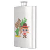 Veedrijfster en Paard Heupfles (Links)