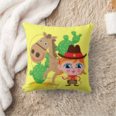 Veedrijfster en Paard Kussen (Deken)