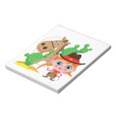 Veedrijfster en Paard Notitieblok (Linkerzijde)