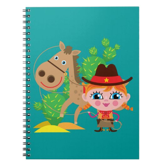 Veedrijfster en Paard Notitieboek (Voorkant)