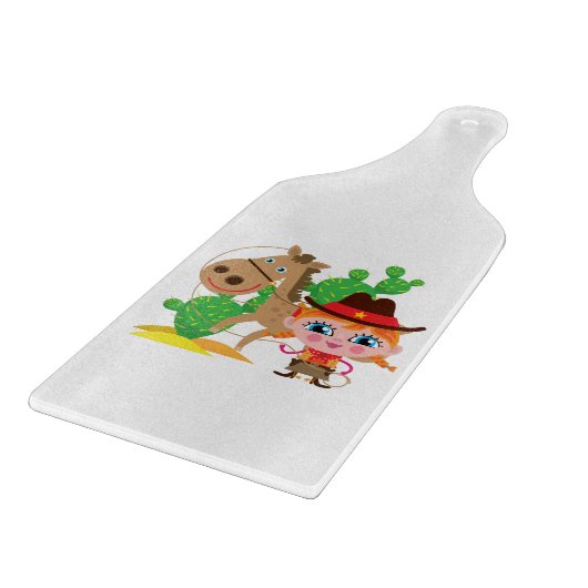 Veedrijfster en Paard Snijplank (Hoek)