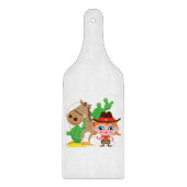 Veedrijfster en Paard Snijplank (Voorkant)