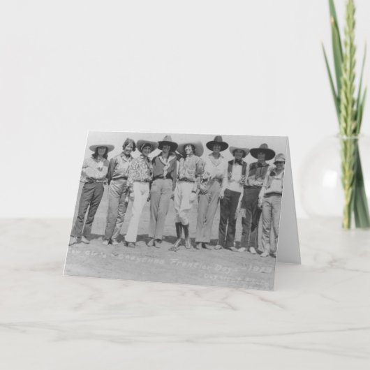 Veedrijfsters bij Dagen van de Grens van Cheyenne, Kaart (Voorkant)