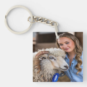 Veefokkerij Schaap Foto Aanpassen Sleutelhanger