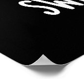 Veeg Aardappel Grappig zoete aardappel Pun Dark BG Poster (Hoek)