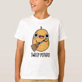 Veeg aardappel Grappige zoete aardappel woordspeli T-shirt (Voorkant)