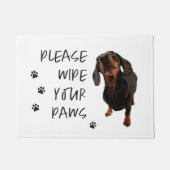Veeg alsjeblieft je poten hond foto deurmat (Voorkant)