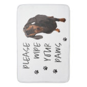 Veeg alsjeblieft je poten hond foto deurmat badmat (Voorkant Verticaal)