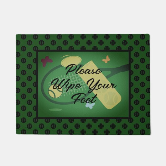 Veeg alsjeblieft je voeten cool tennis welkomstdoo deurmat (Voorkant)