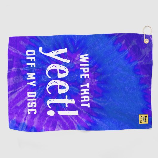 Veeg dat gist van uw schijf af - schijf golfhanddo golfhanddoek (Horizontaal)