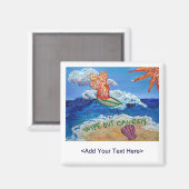 Veeg de Magnet van de Kankerengel uit (Gepersonali (Voorkant / Achterkant)