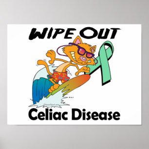 Veeg de ziekte van Celiac uit Poster