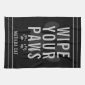 Veeg de zwarte keukenhanddoek van uw poesje af (Horizontaal)