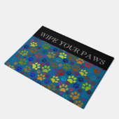 Veeg het afdrukpatroon van de pootkleur van uw pot deurmat (Schuin)