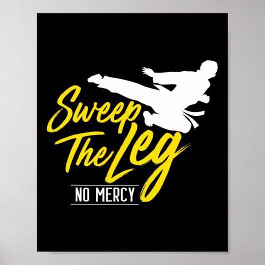 Veeg het been Karate Martial Arts Poster (Voorkant)