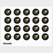 Veeg Het Been Karate Martial Arts  Ronde Sticker (Vel)