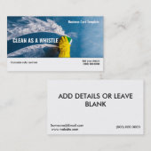 Veeg het Visitekaartje voor reiniging van het scho (Voorkant / Achterkant)