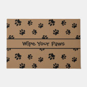 Veeg het zwarte schildpad van uw poten schoon, Pat Deurmat (Voorkant)