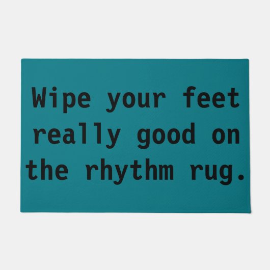 Veeg je Feet echt goed op de Rhythm Rug Deurmat (Voorkant)