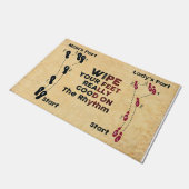 Veeg je Feet goed af op het ritme Deurmat (Schuin)