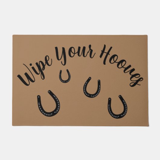 Veeg je hoeven gepersonaliseerde deurmat (Voorkant)