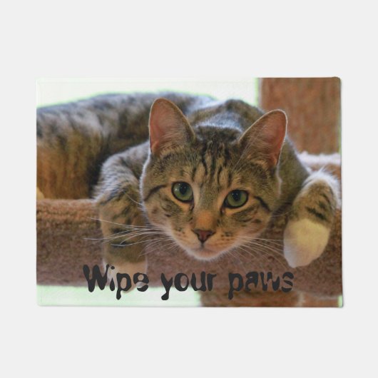 Veeg je pootkat weg deurmat (Voorkant)